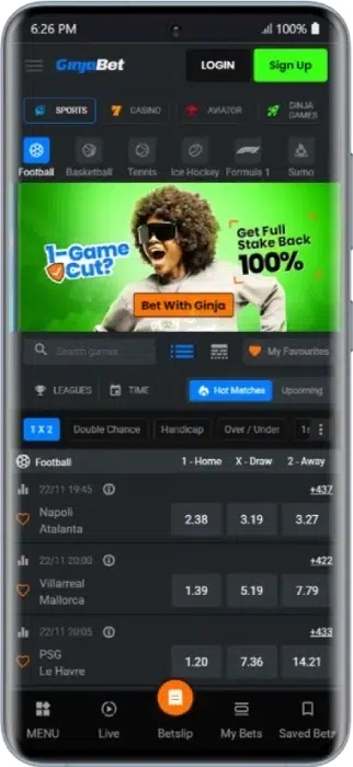 Ginja Mobile App